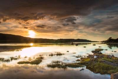 Enjoy wonderful sunsets in the west