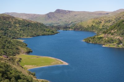 A bird's eye view of freshwater Loch Uisg