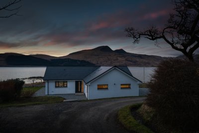 Enjoy classic Hebridean sunsets from your luxury base at Balach Oir