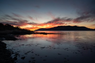 Savour stunning sunsets looking west over the water