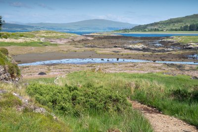 Beautiful walk along the  coastline from Salen Bay campsite at the end of Ardmor road