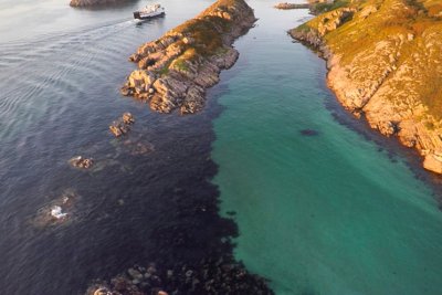 Watch for passing boats along the coast