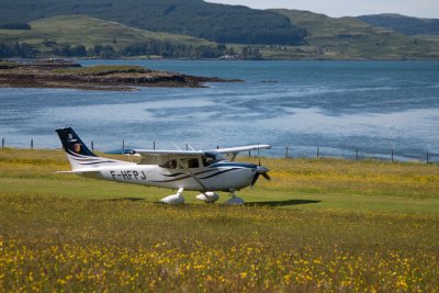 Airfield in front of the house