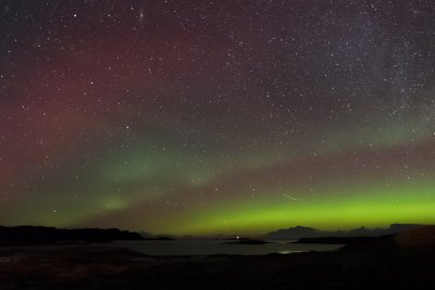 Aurora seen across the loch 