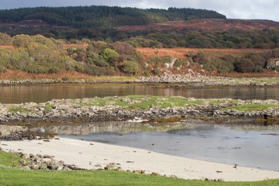 Sandy beach at Croig