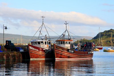 The working fisherman's pier in Tobermory