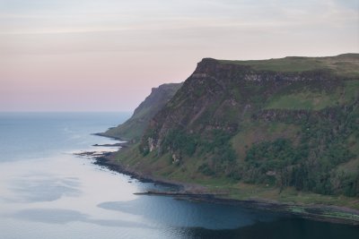 Sunset over the headland at Carsaig