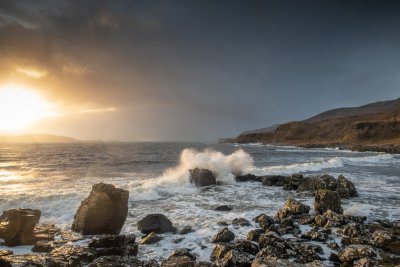 Stunning westerly views at sunset in all weathers