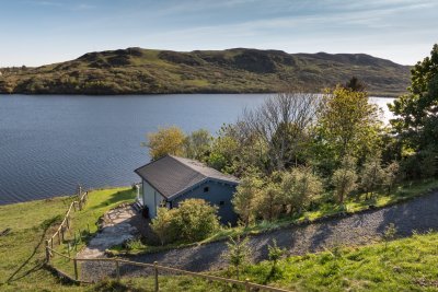 Magical setting of Assapol Lodge just above the loch