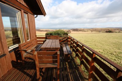 View from the decking