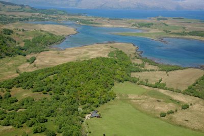 Aerial view of the area