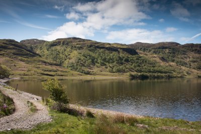 Hills surrounding Loch Uisg