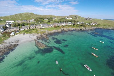 Drive to Fionnphort and take the passenger ferry to the Isle of Iona