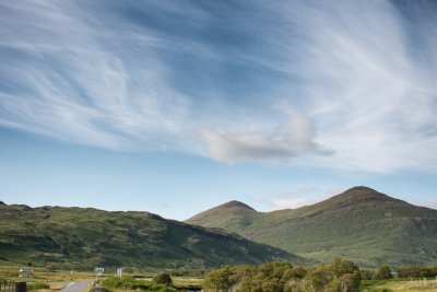 Road to the cottage through Glen More 