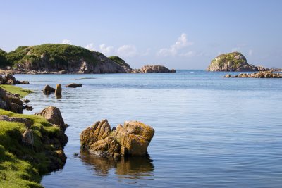 Serene and beautiful Kintra Bay in the sunshine