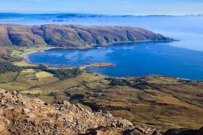 View over Lochbuie from the summit of Ben Buie