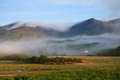 Lochdon and Hazelbank enveloped in morning mists