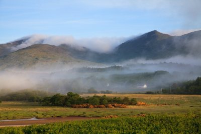 Lochdon and Hazelbank enveloped in morning mists