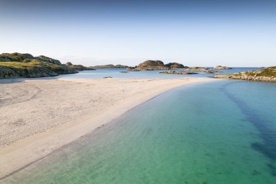 Enjoy a little beach combing on the beautiful sands near Erraid