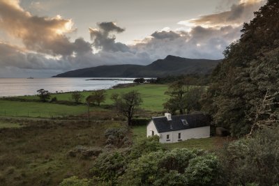 Looking over Mabel Cottage