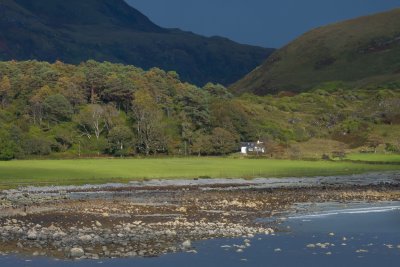 Mabel Cottage set back across the fields