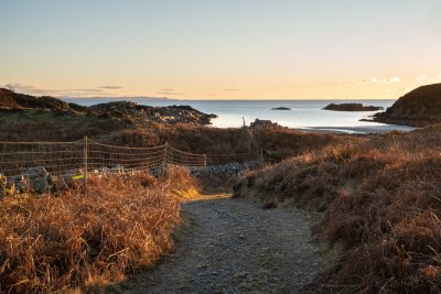 Uisken Beach in the winter