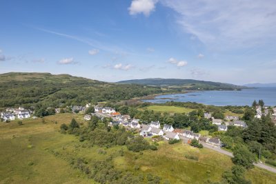 The pretty village of Salen, with coffee shops, filling station and an excellent village shop