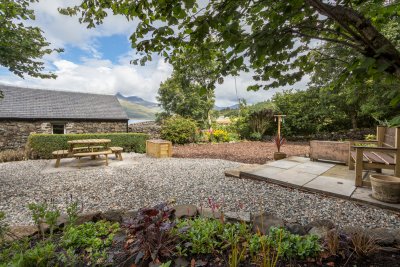 Back garden area at Smithy House