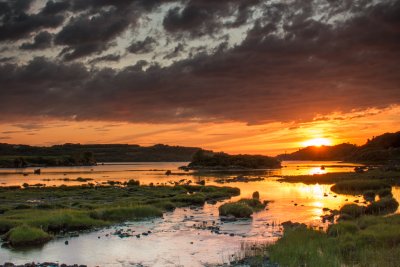 Sunset at the head of the loch