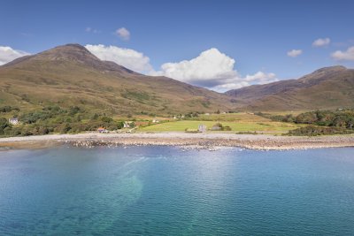 Lochbuie is a stunning bay with the cosy Old Post Office Cafe at one end