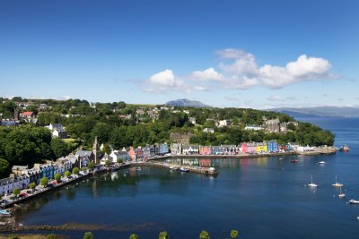 Tobermory is a twenty minute drive away