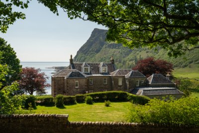 Looking over the Croquet lawn towards the house