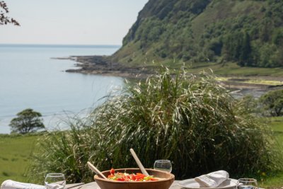 Enjoy meals alfresco with a staggering view