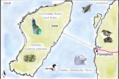 Iona Detailed Map