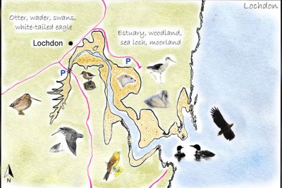 Lochdon Detailed Map