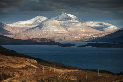 Ben More from across loch Tuath in winter