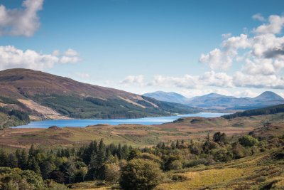 Loch Frisa, the track runs above the shore