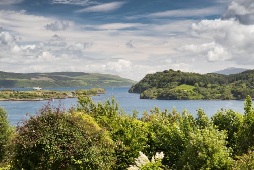 Soak up the stunning views over Tobermory Bay