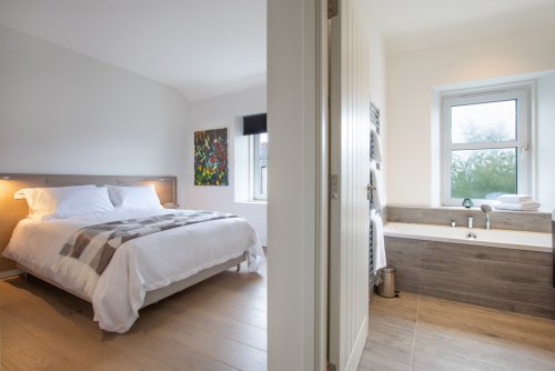 The indulgent master double bedroom with en-suite