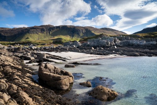 This beautiful beach is only a few minutes walk, located on the coast below Balmeanach Farmhouse