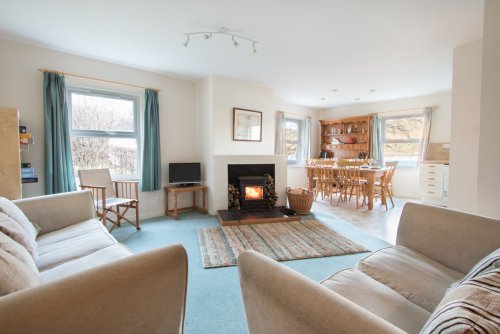 Living room at Calgary Bay Cottage