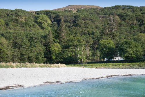 Calgary Bay Cottage from the beach!