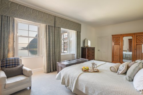 Soak up the sea panoramas from the master suite