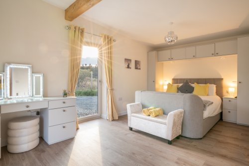 A good night's sleep comes guaranteed in the luxurious master suite