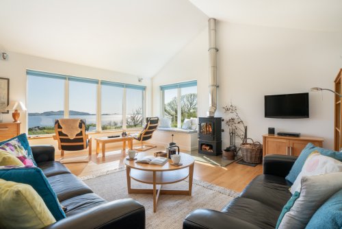 Soak up the panoramic views from the open-plan living space