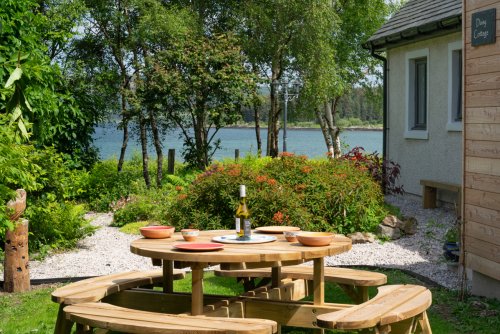 Soak up the sea view from the private garden area