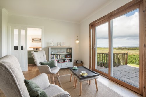 Lovely views out onto the garden and farmland beyond