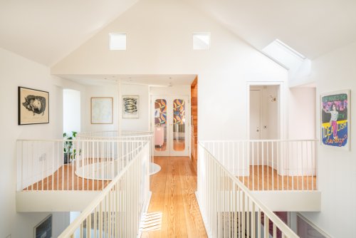 Ascend the spiral staircase and enjoy this property's unique architectural details