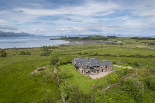 The Coach House's setting at Kilpatrick, close to the sea and Duart Castle