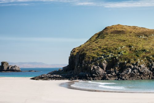 A beautiful half-mile walk from the cottage door leads you to the white sands of Kilvickeon beach